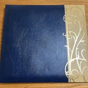 NAVY AND GOLD SCRAPBOOK 12x12 ALBUM